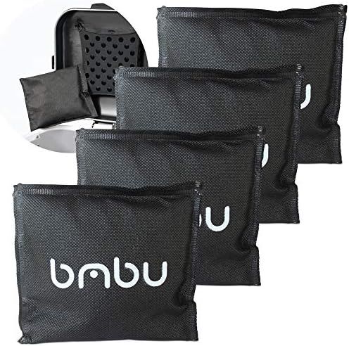 Bamboo Charcoal Deodorizer Bag for Litter Disposal Box/Diaper Pails (4 Pack) - Replacement Inserts for PetFushion Portable Cat Litter Disposal - Absorb and Eliminate Odors/Smells by bmbu