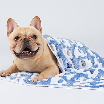 Luciphia 3 Pack Cute Dog Blankets Soft Fleece for Small Puppy Cat,41"x31" - Image 5