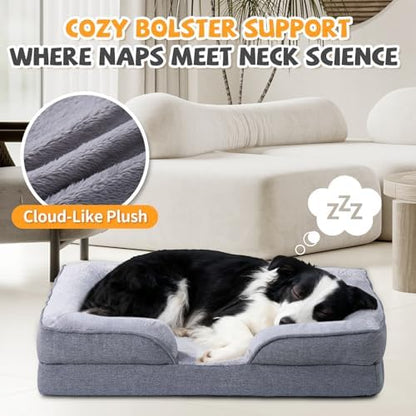 Makigued Medium Orthopedic Dog Bed, Egg Crate Foam, 35.0 x 24.8 x 6.7 in - Image 3