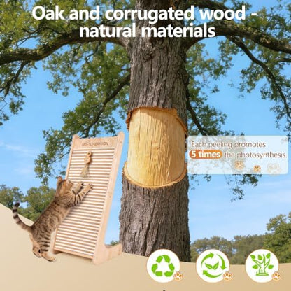 Cork Cat Scratching Board-Cat Scratcher Post-Cat Toy Scratch Pad for Indoor - Image 5