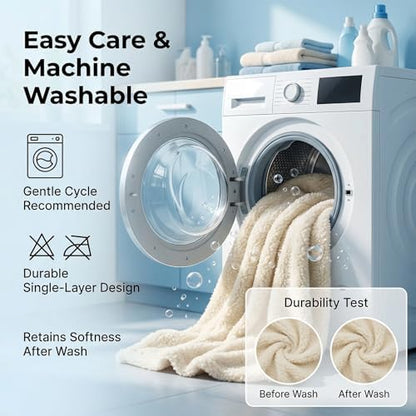 furrybaby Pet Blanket, Soft Warm Sherpa Fleece Bed Blanket for Small Pets - Image 3