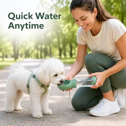 Portable Dog Water Bottle, Leak-Proof Pet Water Dispenser with Food Container, Travel Water Bottle for Dogs, Walking, Hiking & Outdoor Adventures - Image 5