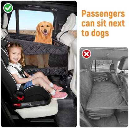 YJGF Large Dog Car Seat Large Size Dog,Pet Car Seat Cover for Back Seat Extende,Pet Booster - Image 3
