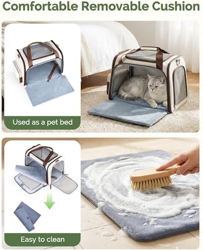Homespon 34.5L Soft-Sided Cat Dog Carrier, Airline Approved Pet Bag - Image 3