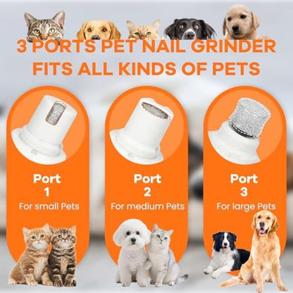 Tife Dog Nail Grinder for Dogs and Cats, Quiet Rechargeable - Image 3