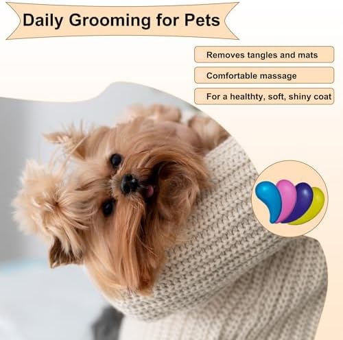 Gentle Grooming Puppy Brush with Gift Box (Rose Gold) - Image 7