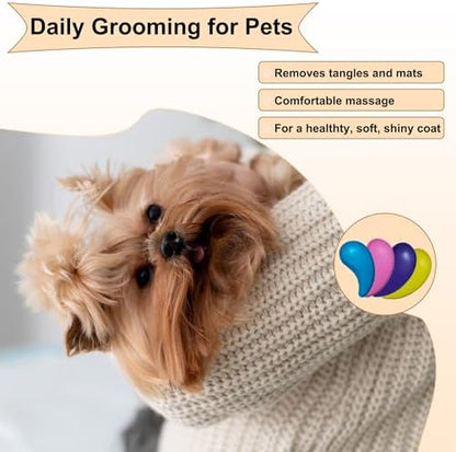 Gentle Grooming Puppy Brush with Gift Box (Rose Gold) - Image 7