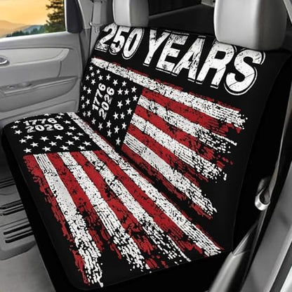 AFPANQZ 1776-2026 Years Print Car Accessories for Women 2 Pcs Back Seat Cushion, Split Bench Covers Universal Rear Seat Protector for SUV Trucks Sedan - Image 2