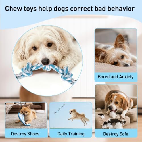 SZEE Dog Rope Toy 2-Pack, Rope Toys for Dogs, Suitable for Small Breeds - Image 4