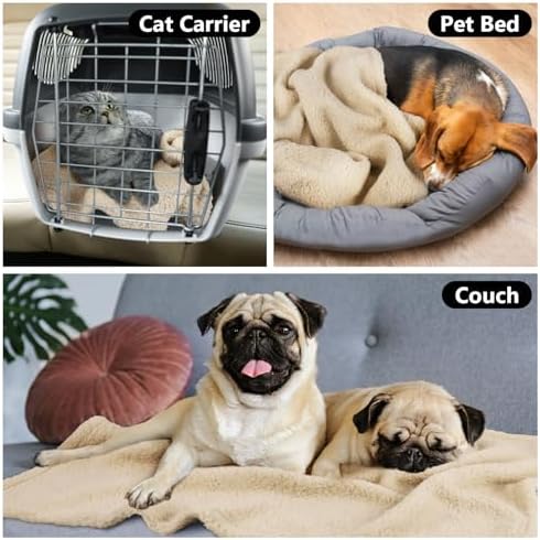 furrybaby Pet Blanket, Soft Warm Sherpa Fleece Bed Blanket for Small Pets - Image 6