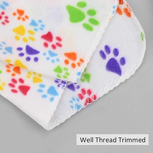 Comsmart Dog Blankets, 6 Pack Fleece Pet Blankets, 39x31 inches, White - Image 3