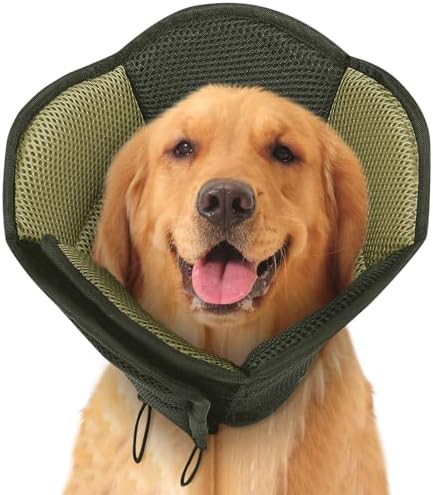 Dog Cones for Large Dogs Soft Dog Cone to Stop Licking by SUNFURA
