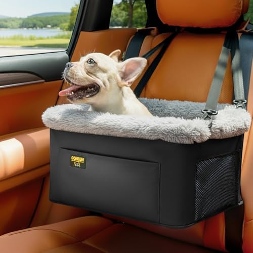 Conlun Dog Car Seat Booster | Steel Frame Anti-Collapse | Small Pet | Black by Conlun