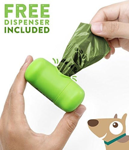 Poop Bags, Environment Friendly Pets N Bags Dog Waste Bags, Biodegradable, Refill Rolls, Includes Dispenser (16 Rolls / 240 Count) - Image 4