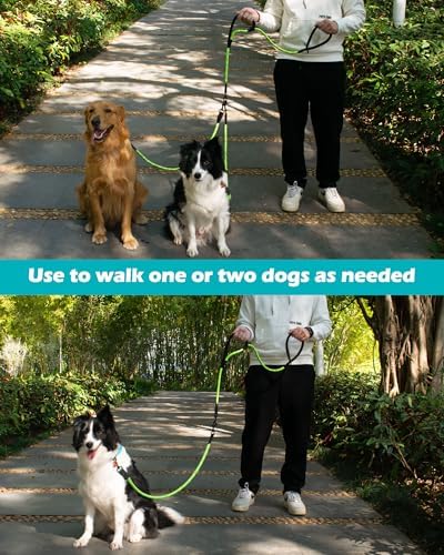 PetBonus Rope Double Dog Leash, No Tangle Dual Leash for Walking Two Dogs - Image 5