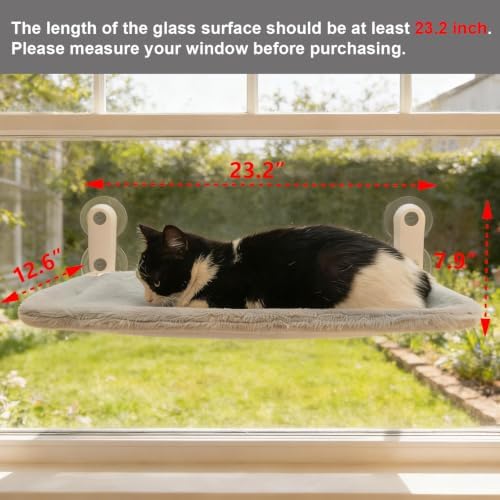 YGP Ultra-Soft Fleece Hammock for Cats Window Perch Bed Design - Image 2