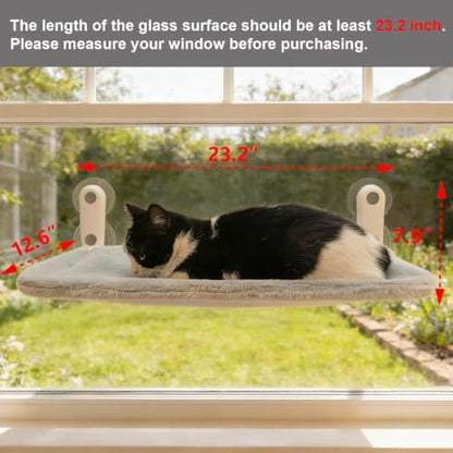 YGP Ultra-Soft Fleece Hammock for Cats Window Perch Bed Design - Image 2