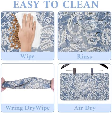 Dog Food Mat for Floors Waterproof Pet Placemat Cat Feeding Bowls Mats for Food and Water, Eco-Friendly Dog Accessories Diatomite Pets Supplies 17" X 30" - Image 5