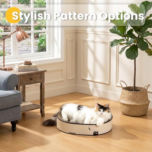 Conlun Oval Cat Scratcher Bed | Scratching Bowl Lounge for Kittens | Medium - Image 2