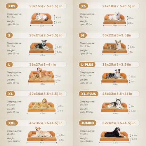 MEKIY Orthopedic Waterproof Jumbo Dog Bed with Bolster for Extra Large Dogs - Image 5