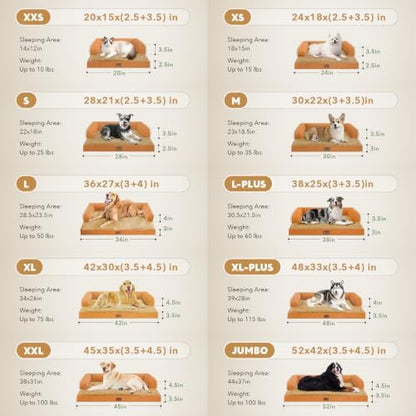 MEKIY Orthopedic Waterproof Jumbo Dog Bed with Bolster for Extra Large Dogs - Image 5