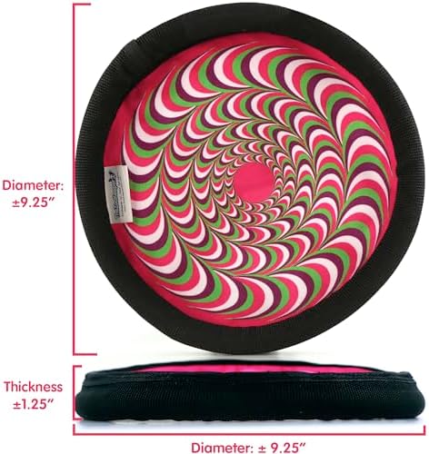 The ZooKeeper ZooBee Flying Disc Dog Toy – Soft & Durable Toss Disc, Pink - Image 2