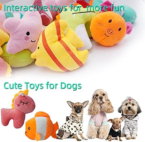 27 Pack Puppy Squeaky Toy Cute Bulk Plush for Small Dogs - Image 4