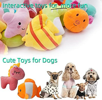 27 Pack Puppy Squeaky Toy Cute Bulk Plush for Small Dogs - Image 4