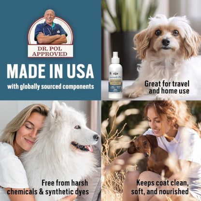 Dr. Pol Incredi-Pol 3-in-1 Pet Refresher | Waterless Coat Cleaner & Conditioner | Pet Odor Eliminator | Fine Mist Spray for Dogs & Cats | Freshens, Cleans & Softens Fur | 3 oz | Fresh Citrus - Image 4
