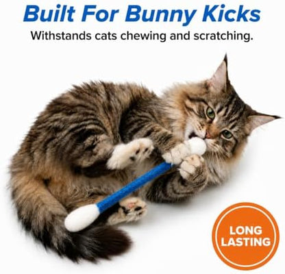Glaciart One XXL Swabs Cat Toys with Catnip - 2 Pk | Durable for Chew, Cute Cat Toys Interactive Kitty for Boredom, Exercise, & Play | Filled w/Organic Catnip for Anxiety & as Digestive Aid - Image 6