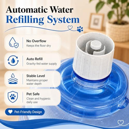 Pet Water Dispenser Station for Large Dogs and Cats,3 Gallon/11L Gravity Automatic Feeder, Cat Dog Water Fountain, Dog Water Bowl Dispenser,Large Breed Dog Drinking Fountain - Image 6