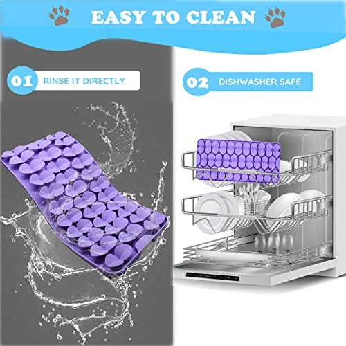 Silicone Snuffle Mat for Dogs Slow Feeder Lick Mat with Suction Cups Dogs Sniff Mat Dogs & Cats Entertainment Toys for Boredom(Blue) - Image 2