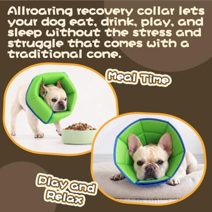 Allroaring Dog Cone Collar Soft Cone for Medium Dogs After Surgery Blue M - Image 6