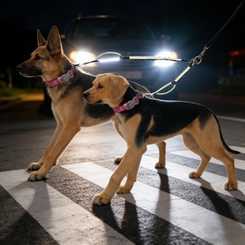20" Dual Dog Leash Coupler Double Control Padded Handles for 2 Dogs - Image 6