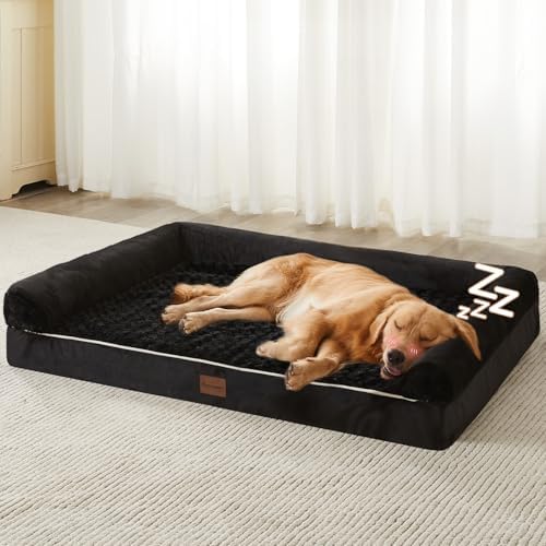 BFPETHOME Orthopedic Washable Large Dog Bed for Senior Dog Comfy Sleep by BFPETHOME