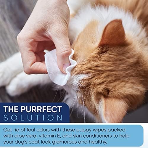 MAGICARE Pet Wipes – 100 pcs Dog Wipes – 8x8 Inch Unscented Dog Paw Cleaner Wipes for Body, Ears, Face, and Skin – Ultra Thick and Soft with Hypoallergenic Formula – Ideal Pet Wipes for Dogs & Cats - Image 4