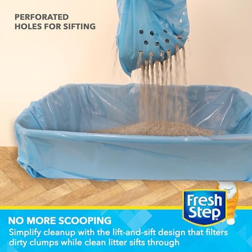 Fresh Step Jumbo Sifting Drawstring Cat Litter Box Liners, 7 Count Box - Image 3