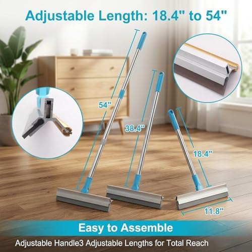 SUREMAX 3-in-1 Pet Hair Remover Set, Carpet Rake for Pet Hair with 54" Extendable Handle, Pet Grooming Glove & Lint Brush for Dogs Cats, Hair Removal Broom for Carpets, Rugs, Couch, Clothes, Furniture - Image 6