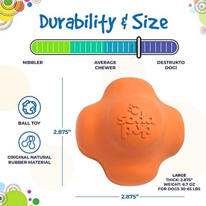 SodaPup Crazy Bounce – Durable Dog Ball Toy & Chew Toy Made in USA from Non-Toxic, Pet-Safe, Food Safe Natural Rubber Material for Bonding, Mental & Physical Exercise, Problem Chewing, & More - Image 6