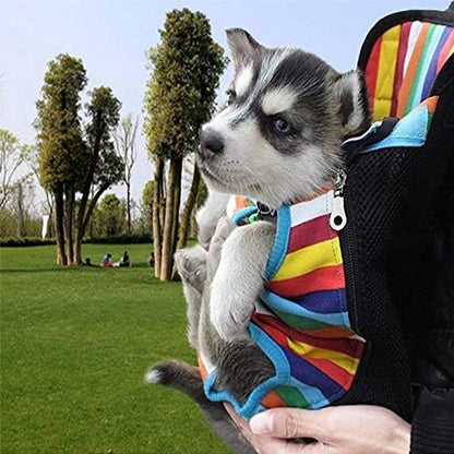 Dog Carrier Legs Out Front Pet Carrier Backpack Adjustable Puppy Cat Small Bag with Shoulder Strap and Sling for Traveling Hiking Camping Outdoor - Image 2