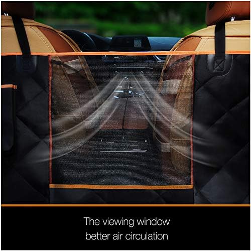 Luxury Dog Car Seat Cover for Back Seat Breathable Mesh Window Dog Hammock for Car 4-Layer Heavy Duty Waterproof Pet Seat Protector Scratch-Proof Car Seat Cover Perfect for Family Road Trips - Image 4