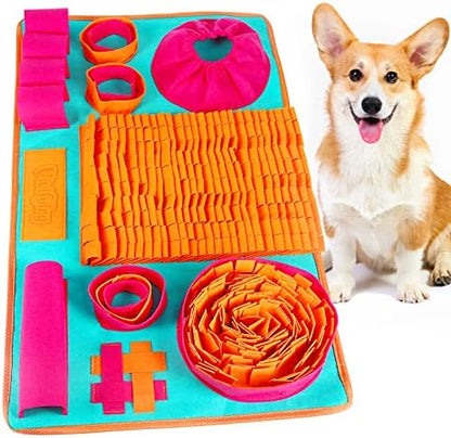 Vivifying Snuffle Mat for Dogs, Interactive Dog Enrichment Toys for Small Dogs and Cats Slow Eating and Keep Busy, Sniff Mat for Boredom and Mental Stimulation by Vivifying