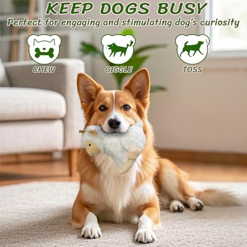 Squeaky Stuffed Dog Toys, Chew Sheep for Large Medium Small Breeds - Image 4