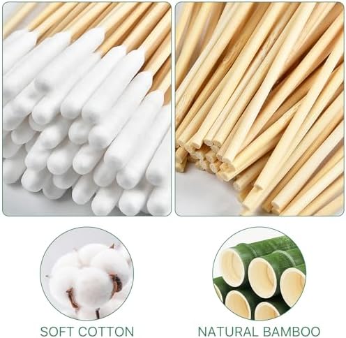 Dog Qtips, 6"Cotton Swabs with Long Bamboo Handle Sticks for Dog Ear Care - Image 3