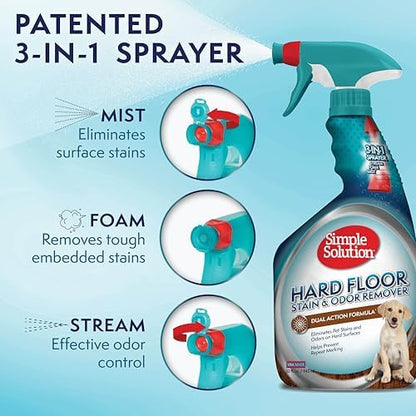 Simple Solution Hard Floor Dog Stain & Odor Remover, Gallon & 32oz Bundle - Image 4