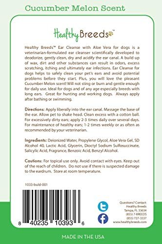 Healthy Breeds Bulldog Ear Cleanse with Aloe Vera Cucumber Melon 8 oz (Pack of 2) - Image 2