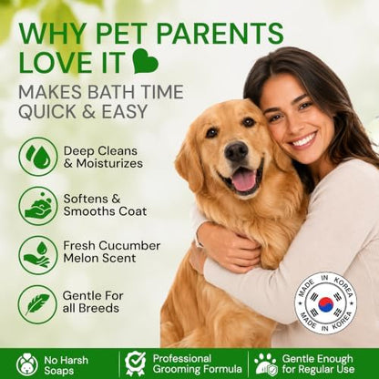 All Stages Natural Dog Shampoo and Conditioner Set with Aloe Vera pH-Balanced Dog Grooming Shampoo and Conditioner for Dogs, Tear-Free Moisturizing Dog Shampoo, 26.4 Oz (Pack of 2) - Image 4