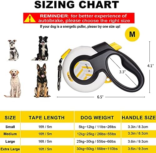 Fida AutoBrake Heavy Duty Retractable Dog Leash, 16 ft, for Dogs that Pull - Image 5
