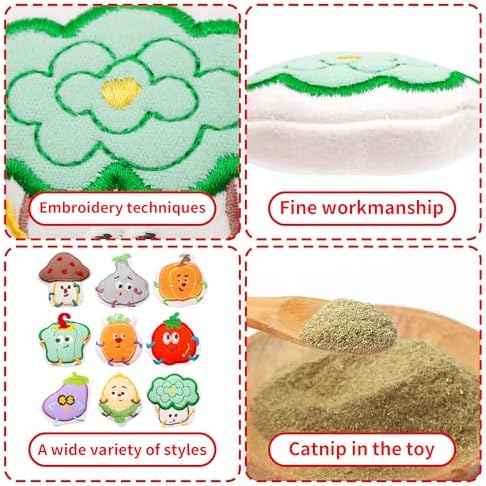 Mini Cat Catnip Toys for Indoor Cats 9 Pack - Image 3