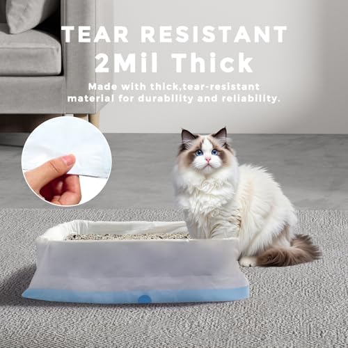 Jumbo Cat Litter Box Liner Bags for Standard Litter Boxes,30 count,36" x 18",Extra Thick and Scratch-resistant,Heavy Duty Cat Litter liners - Image 6